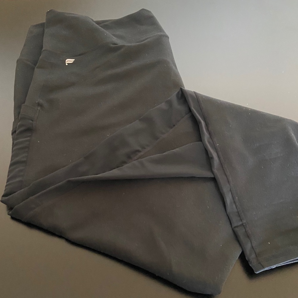 Fabletics Black Plus Size Power-hold Leggings (2X)